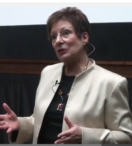 Caregiver speaker Elaine K Sanchez talks about her mother's caregiver guilt 