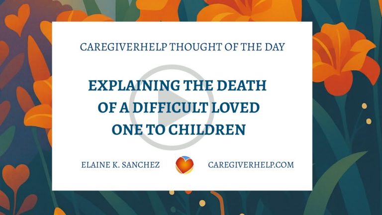 How to Talk to Children About the Death of a Difficult Loved One